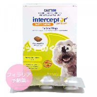 【お届けまで2-3週間】インターセプターチュアブル小型犬用 6錠